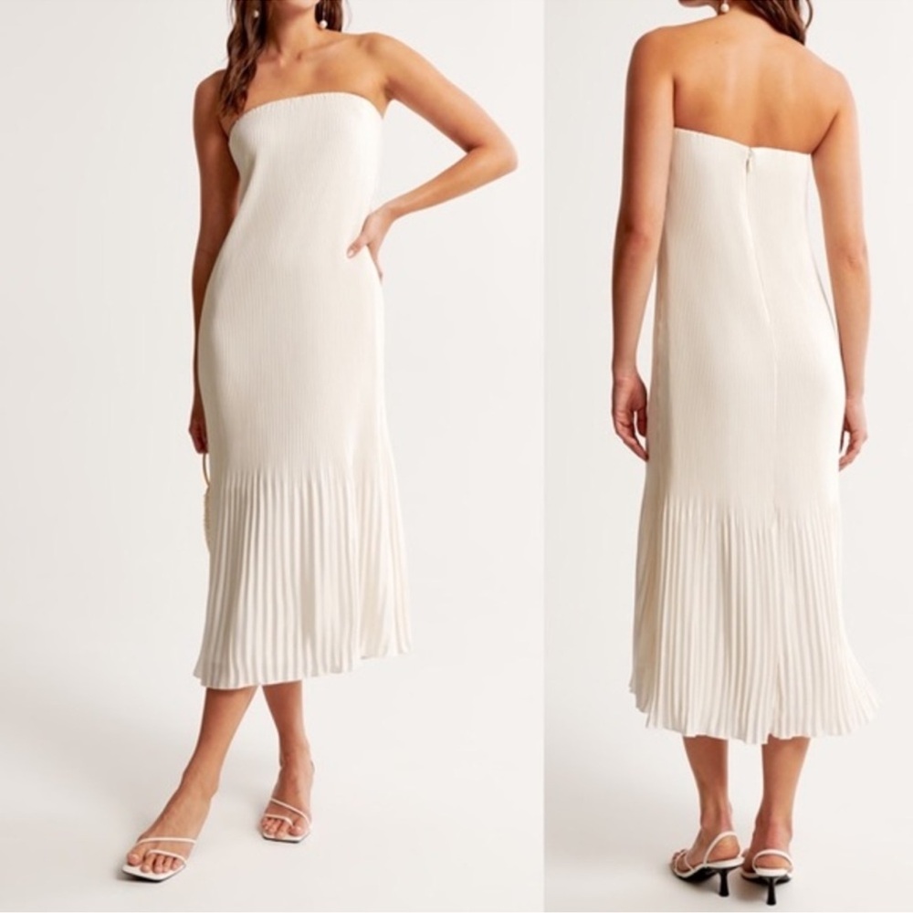 A&F Giselle Pleat Release Midi Dress